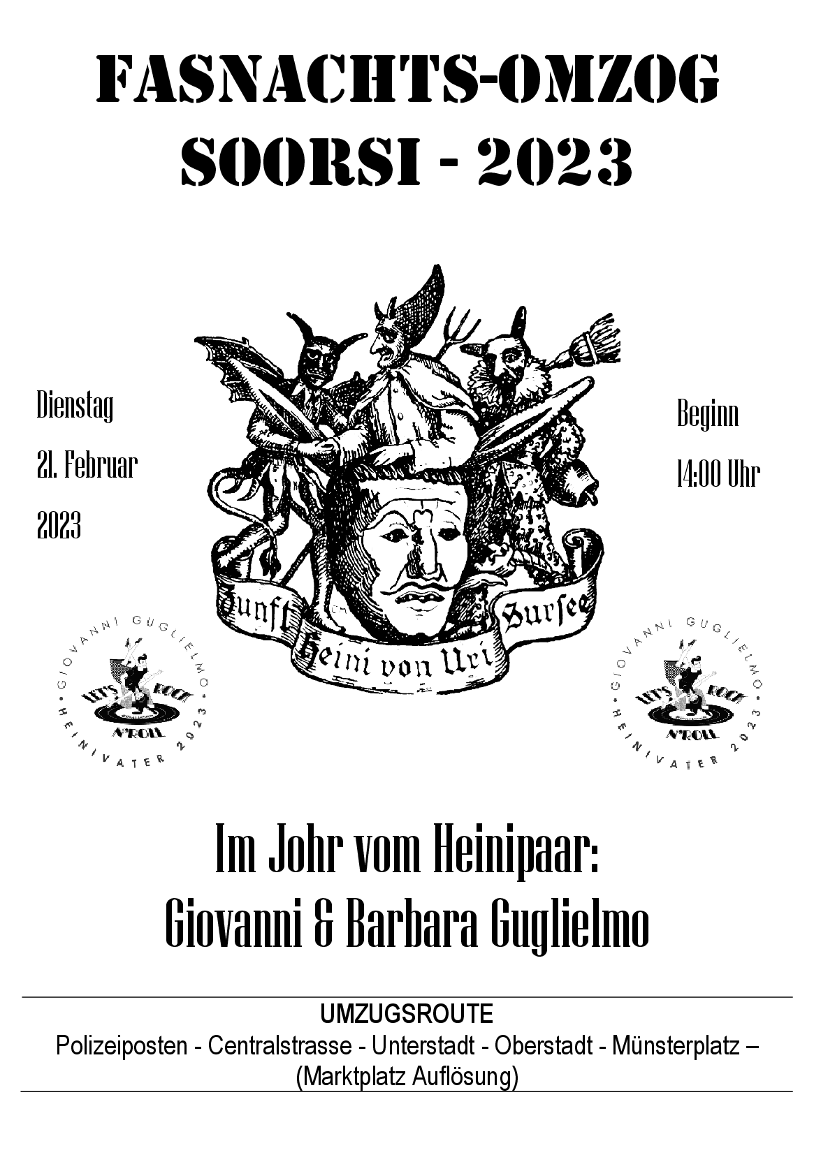 FASNACHTS-OMZOG SOORSI - 2023